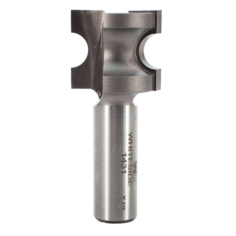 1431 Half Round (Bull Nose) Router Bit 1/2" SH 3/16" R X 3/8" Co X 7/8" CL 1" D